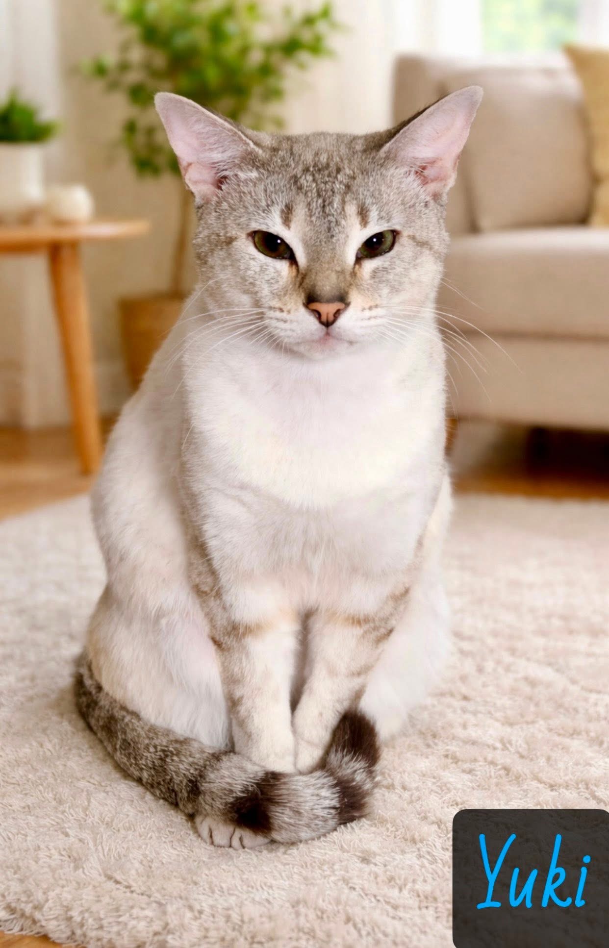 White Lilac Siamese cat